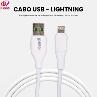 Cabo Universal USB 1M Keedi Lightning V8 Tipo C