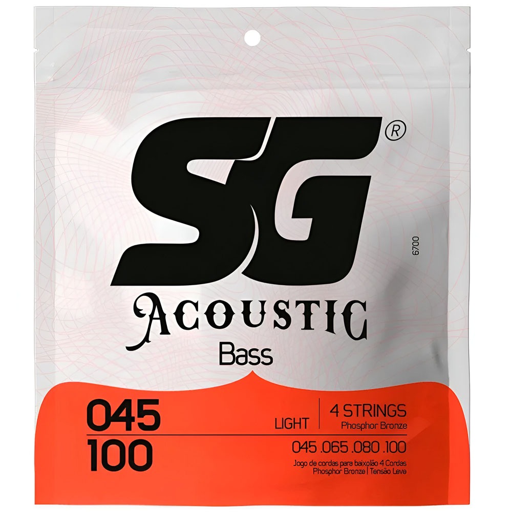 Encordoamento Sg P/ Baixolao Acustico F. Bronze 4 Cordas 045