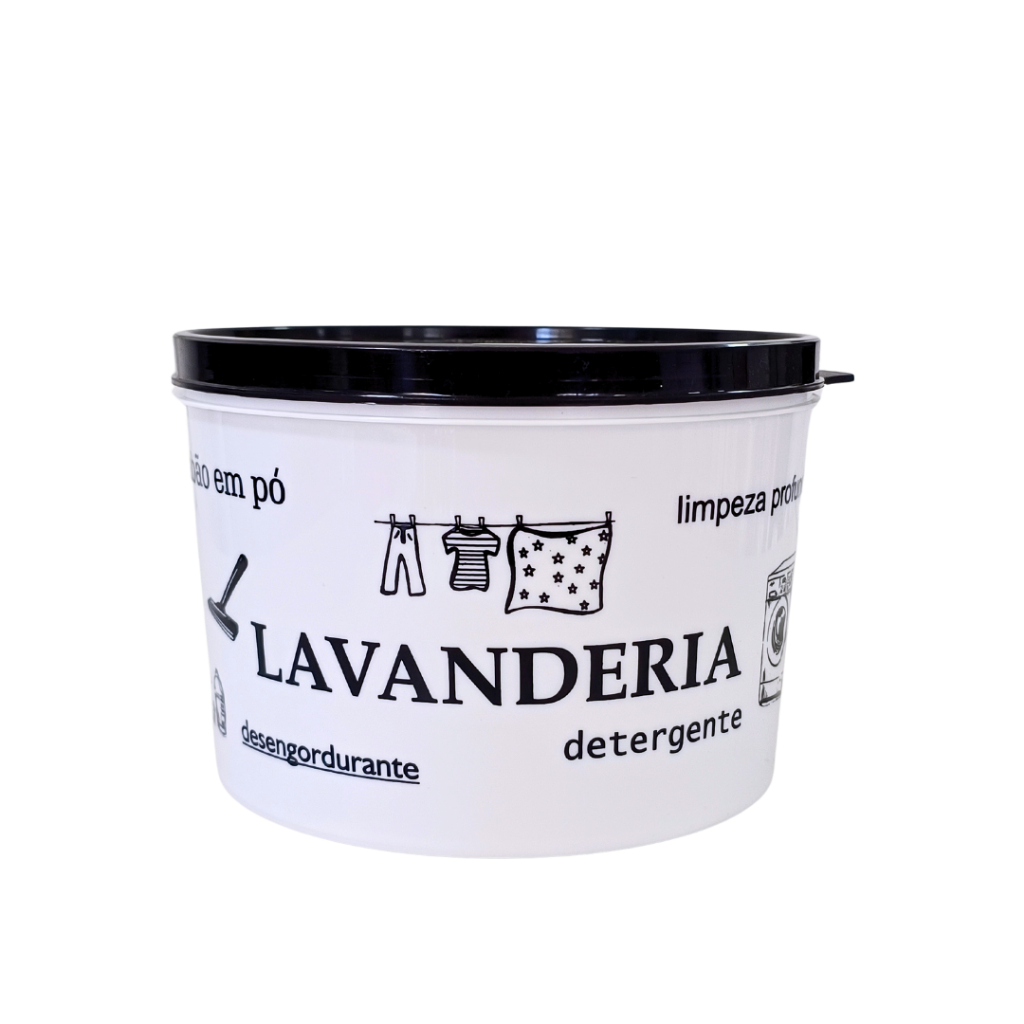 Pote lavanderia, porta sabão em pó e variedades, alta qualidade, resistente