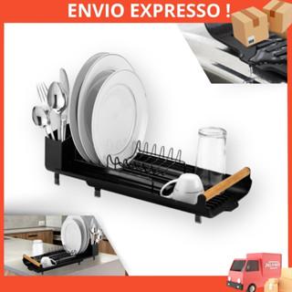Escorredor De Louças Pratos Copos Talher Compacto Extensivel
