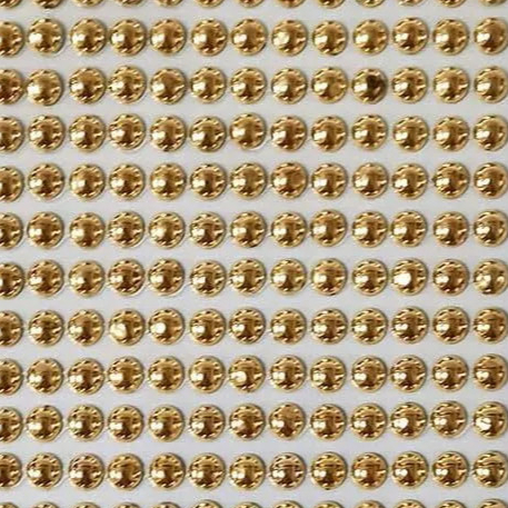 ( CARTELA ) meia perola ( ADESIVA- ) 6 mm ( DOURADA ) em Oferta na Shopee