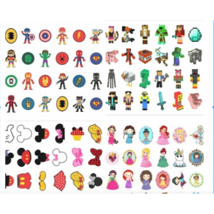 96 TATUAGENS TEMPORÁRIAS INFANTIS 40 MODELOS Á SUA LIVRE ESCOLHA MENINAS E MENINOS