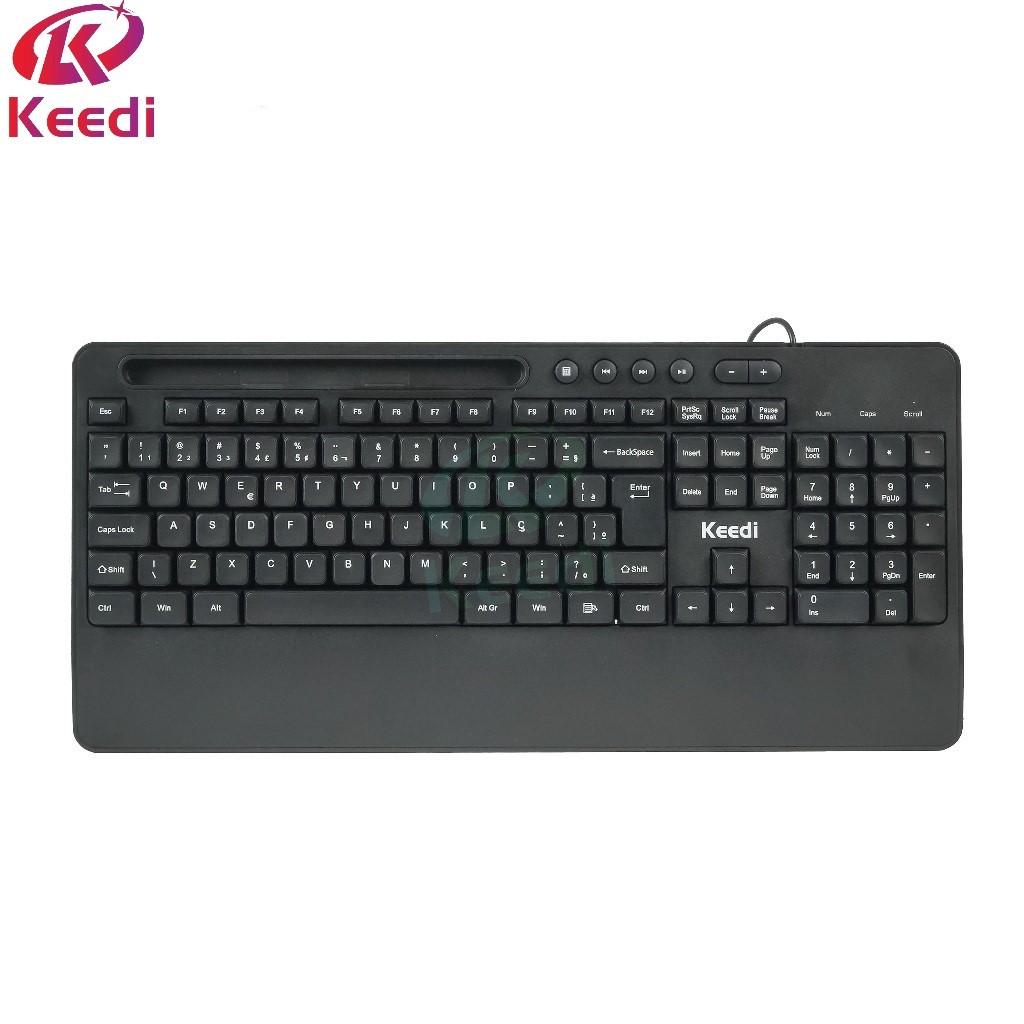 Teclado KEEDI-TEC806 Preto com Fio em Oferta na Shopee