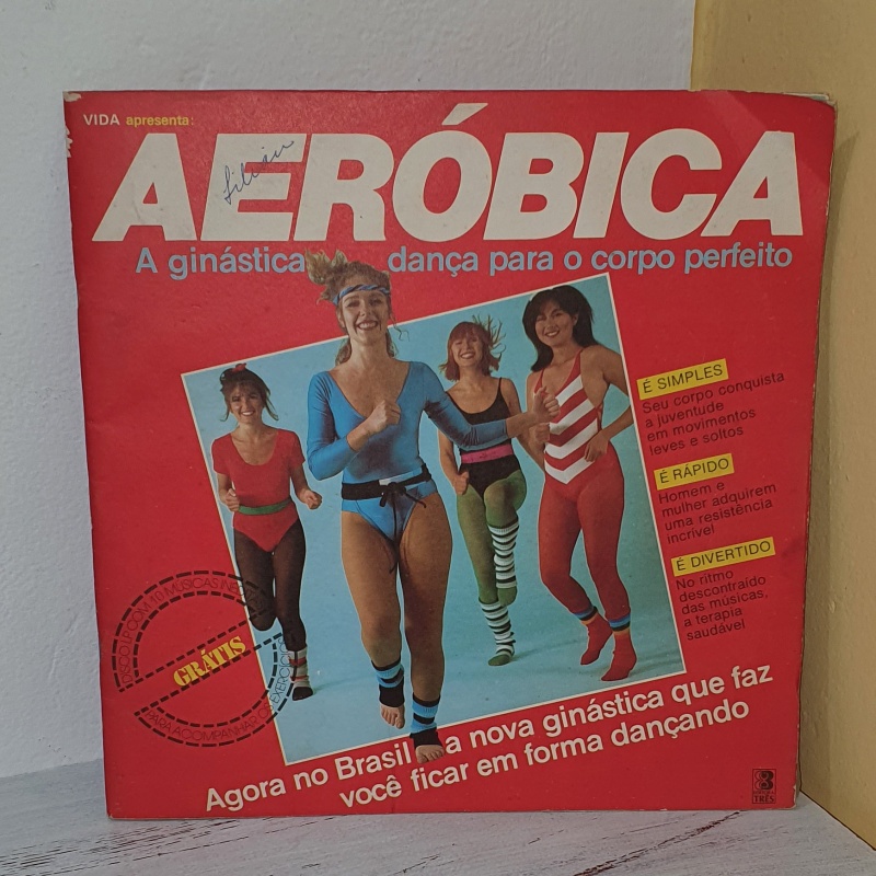 RARIDADE DISCO VINYL LP AERÓBICA- A GINÁSTICA DANÇA PARA O CORPO PERFEITO