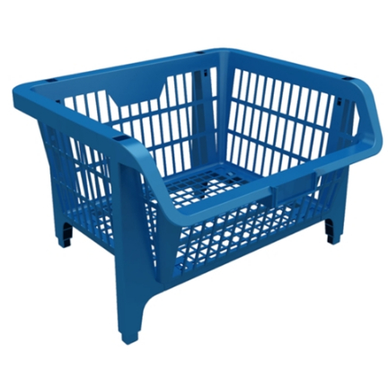 Detalhes do Kit Com 5 Unidades de Cesto Expositor Pratico Azul - PRESTO