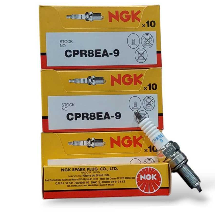 VELA DE IGNIÇAO TITAN 150-160/BIZ 125/TWISTER/CB-300 15.../FAN 125 09... - PÉ FINO - CPR8EA-9 - NGK