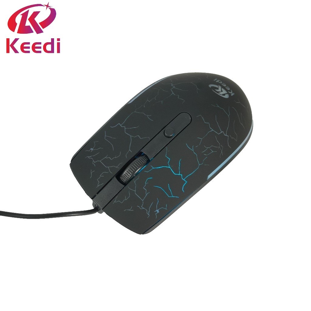 Mouse Gamer Ergonômico LED RGB Com fio 1.35M Keedi MOU907 em Oferta na Shopee