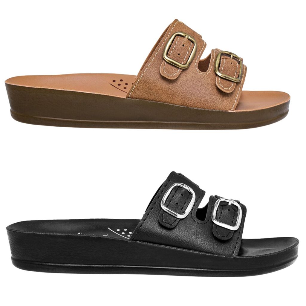 Kit 2 Pares Chinelo Sandália Tamanco Feminino Ortopédico envio Imediato