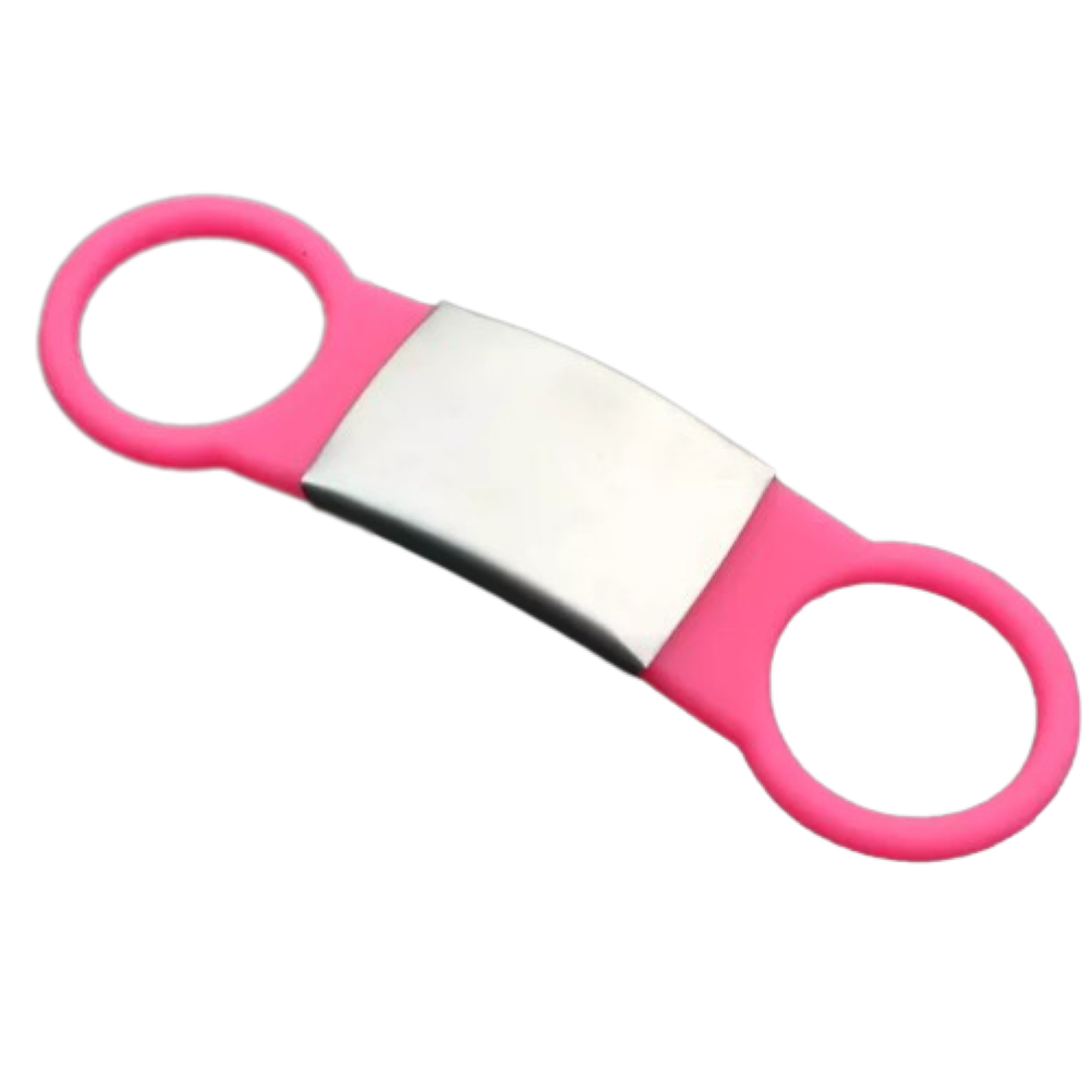 Plaquinha de Identificação Personalizada Rosa Pet Cachorro Gato Cão de silicone gravação a laser