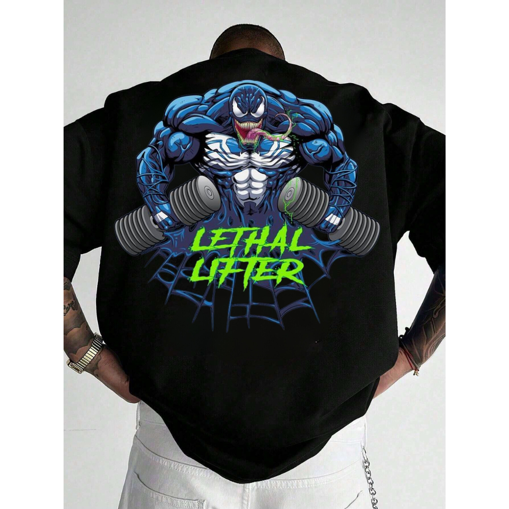 Camiseta Oversized Academia Venon GYM Camisa Masculina Treino Qualidade Premium Lançamento