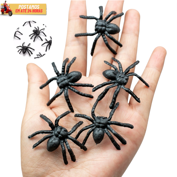 Kit Mini Aranha Brinquedo Infantil Decoração Halloween Aniversários Lembrancinha Prenda Junina