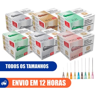 Agulha Hipodérmica 100un Descartável Todos os Tamanhos Descarpack em Oferta na Shopee