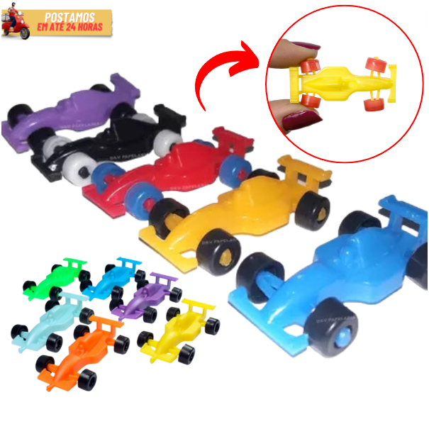 Kit Mini Brinquedo Infantil Carrinho Formula 1 Lembrancinha Brinquedo Aniversário Prenda Junina