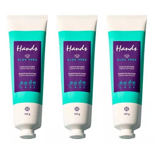 Luva Silicone 100g  Creme Para Mãos Hinode Original Oferta 3 UNIDADES em Oferta na Shopee