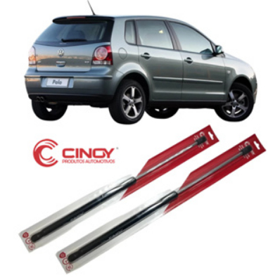 Par Amortecedor de Porta Malas Para Tampa Traseira Polo Hatch 2001 Até 2011