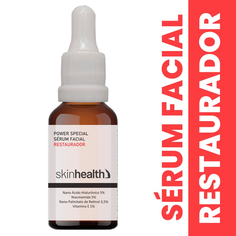 Sérum Restaurador Ácido Hialurônico 5% + Niacinamida 5% + Retinol 3,5% Skinhealth 30ml