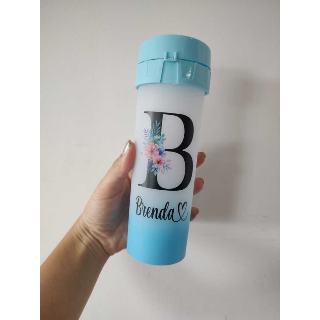Garrafa Acqua Bio 480ml Personalizada - Garrafa de Água Personalizada em Oferta na Shopee