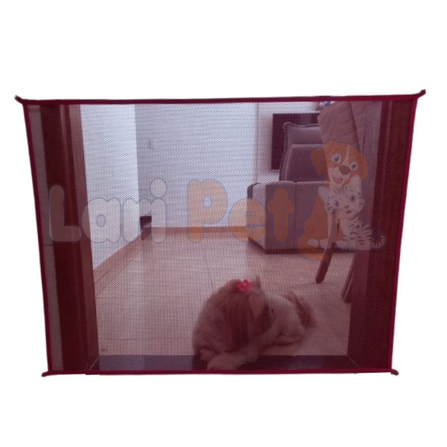 Cerca Cercado para Cachorro Cães - Tela Divisória p/ Portas - COR ROSA
