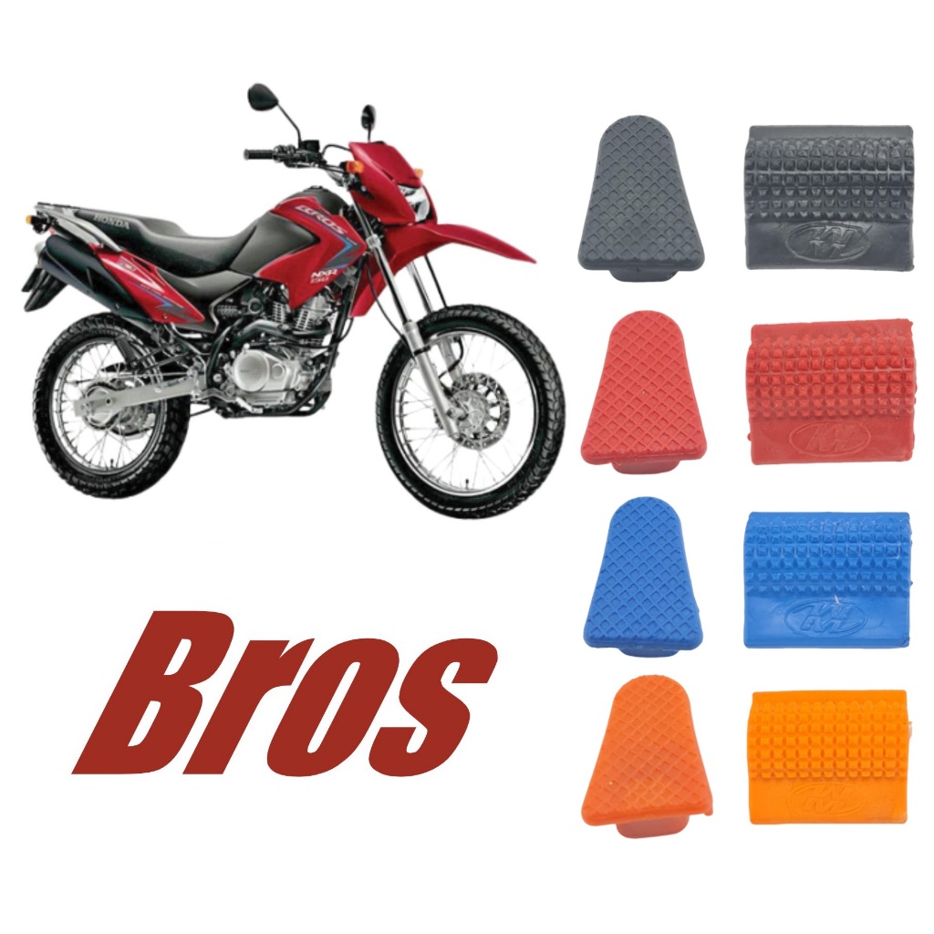 Kit protetor de tenis sapato pedal marcha câmbio +protetor freio Bros 125 150 160 XRE - Trtg em Oferta na Shopee
