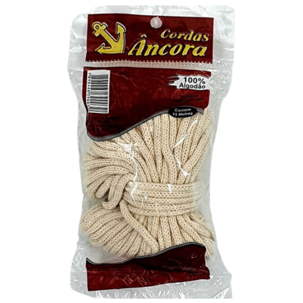 Corda Para Varal Algodão 15 Metros - Âncora em Oferta na Shopee