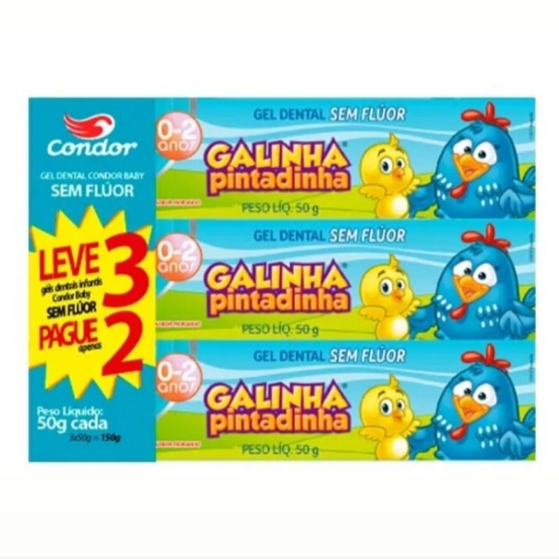 Gel Dental Sem Flúor Sabor Morango (0-2 Anos)