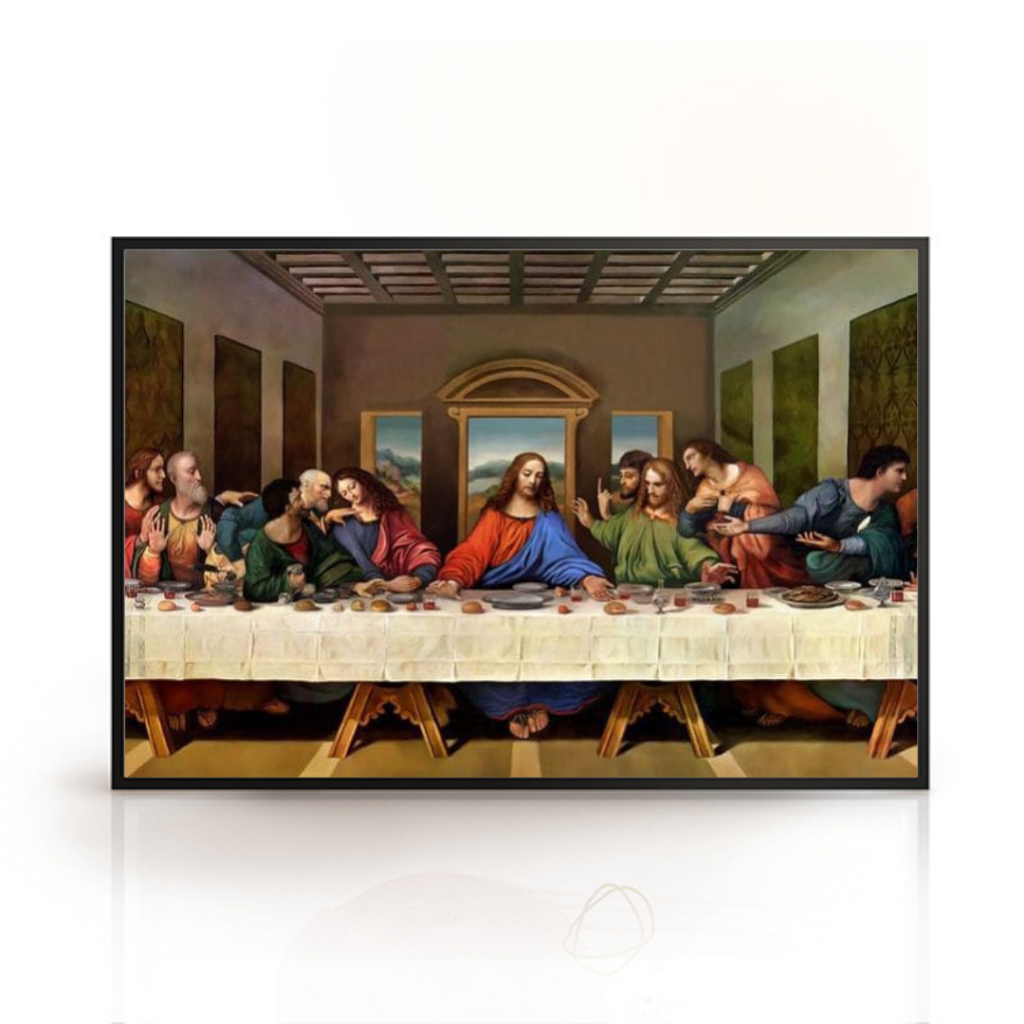 Placa decorativa - A última ceia - Leonardo da Vinci - Obra de Arte - Pintura - Quadro decorativo - Decoração