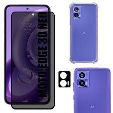 Kit 3X1 Motorola Moto Edge 30 Neo - Pelicula Privacidade Ceramica 9D + Capa TPU + Pel Camera 3D ' em Oferta na Shopee