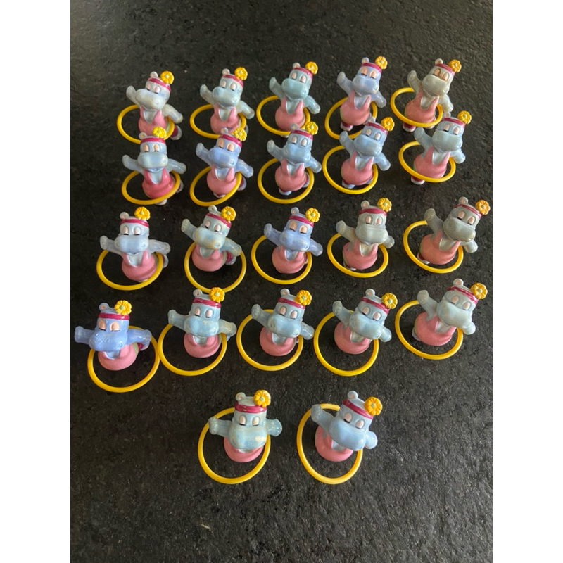 kinder ovo- Hipopótamo com bambolê (unidade).