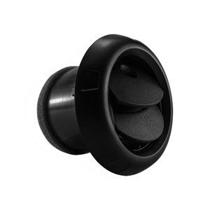 GRADE DIFUSOR AR DO PAINEL FORD FIESTA HATCH 08/ REDONDO CENTRAL/LATERAL PRETO