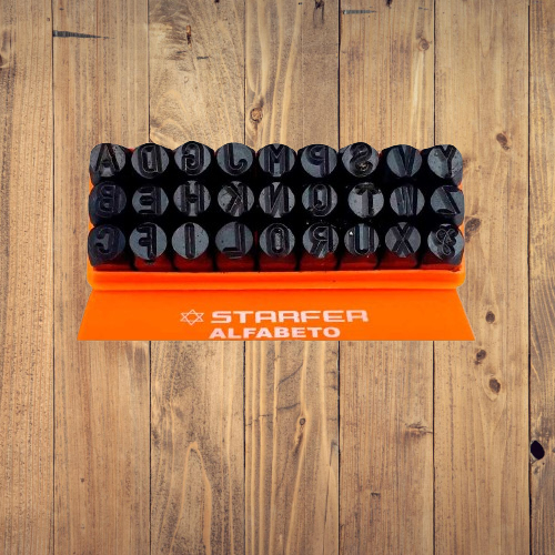 Abecedário Letras Abcdario de Marcação Punção 2mm, 3,mm, 4mm, 5mm, 6mm Tamanho das Letras em Oferta na Shopee