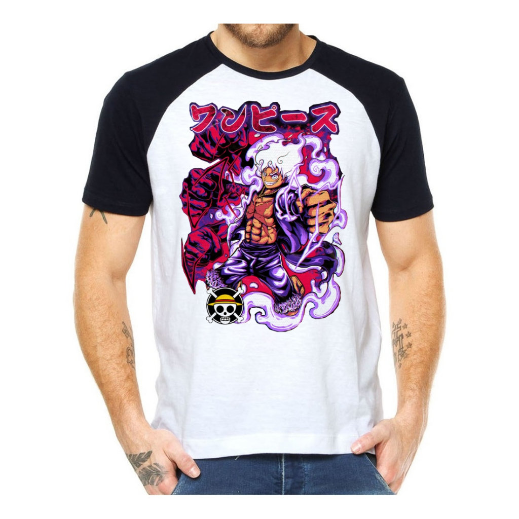 Camiseta Camisa One Piece Luffy Gear 5 Kaido Zoro Law Anime