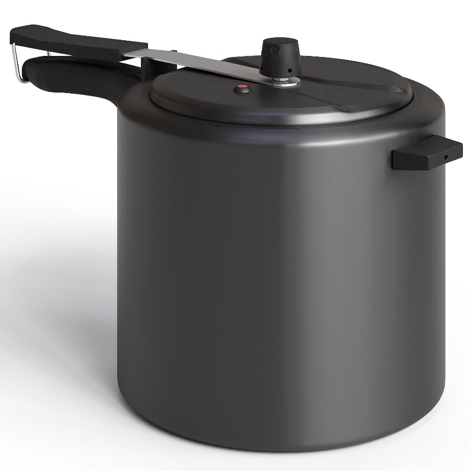 Panela de Pressão Preta Antiaderente em Alumínio Culinária Cozinha 2,5l, 4,5l, 7l Fechamento Interno — R$ 84,90 em Shopee, 18% OFF