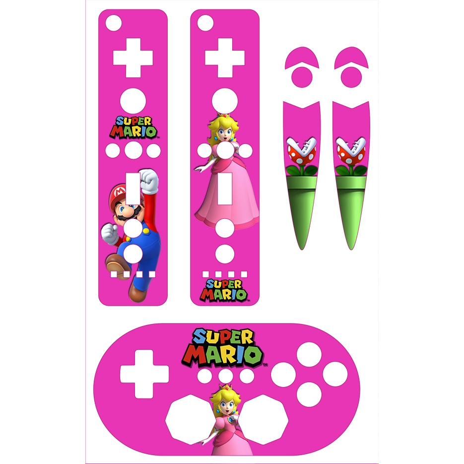 Skin Adesiva Controles Nintendo Wii - Princesa Cogumelo