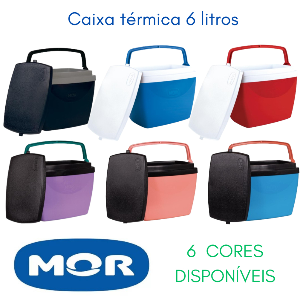 Caixa Térmica Pequena 8 Latas 350ml Praia Camping Leve Cores