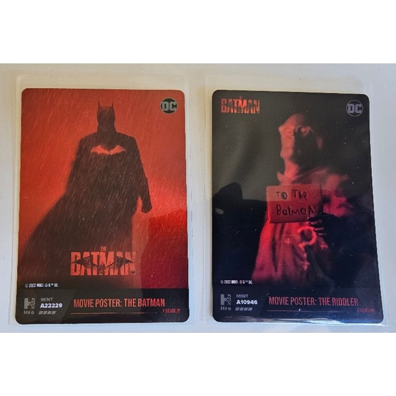 2 cards Hro Hybrid Batman holográficos Limited ( Epic e Legendary) cards físicos