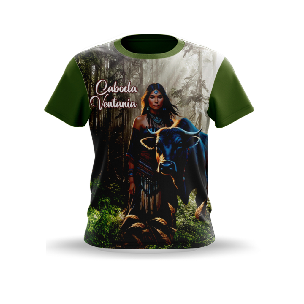 CAMISETA CABOCLA VENTANIA - UMBANDA & CANDOMBLÉ - TECIDO DRYFIT - SUBLIMADA - COD.101