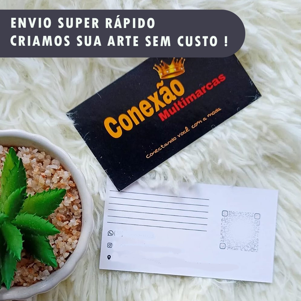 Cartão de Visitas impresso Personalizados 1,000 und ( FAZEMOS A ARTE ) em Oferta na Shopee