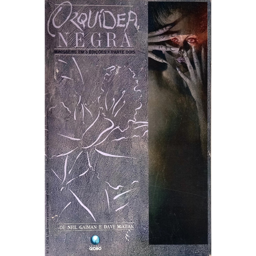Hq Orquídea Negra Parte 2 - Neil Gaiman e Dave Mckean - Editora Globo