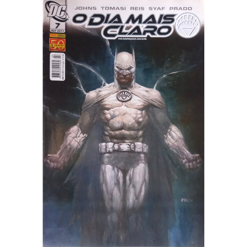 Hq DC O dia mais claro 7 - Batman Lanterna Branco - Panini Comics