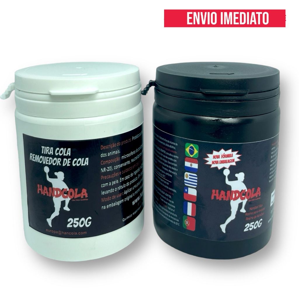 Combo Cola 250g E Removedor 250g Handebol Handcola