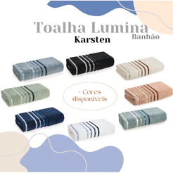 Toalha Banhão Banho Gigante Karsten Fio Penteado Lumina 86cm X 1,50m