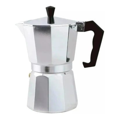 Cafeteira Italiana de Alumínio Café Expresso  6 Xícaras Cafeteira Italiana Express Aço