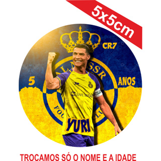 Adesivos CR7 Cristiano Ronaldo Personalizados 5x5cm Festa Aniversário Lembrancinha em Oferta na Shopee
