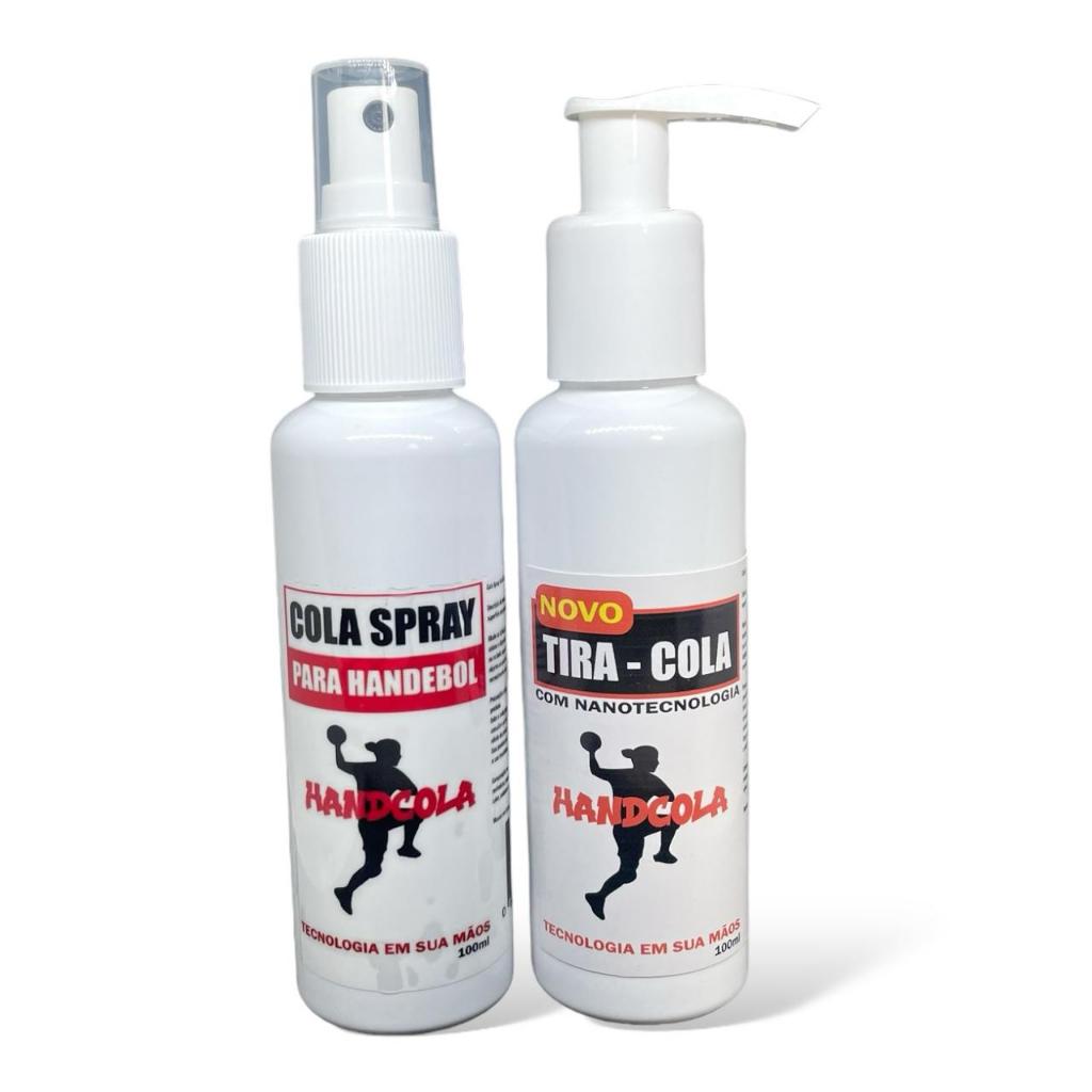 Cola Spray para Handebol + Tira cola de handebol com Nanopartículas 100ml cada