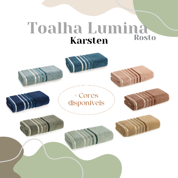 Toalha De Rosto Karsten Lumina Fio Penteado 98% Algodão 48cm X 80cm em Oferta na Shopee