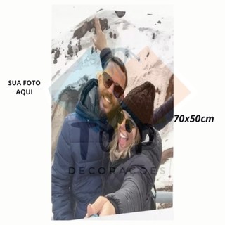 Quadro decorativo 1 peça grande 70x50cm Personalizado Com Foto mande sua foto preferida foto de casal filhos foto de desenho foto de qualquer coisa