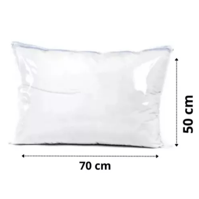 100 Embalagem para travesseiros 50 x 70 em PVC com zíper