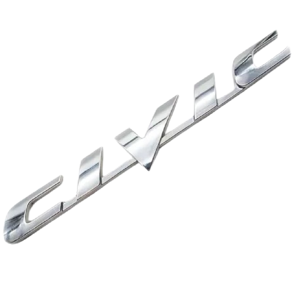 Emblema Civic Letreiro Cromado Linha New Civic 2007 2008 2009 2010 2011