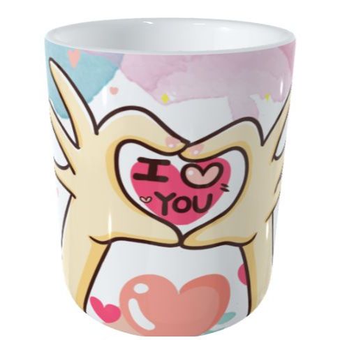 Caneca Porcelana Namorados 325ml - Feliz dia dos Namorados - Dia do Sexo - Dia dos Casais
