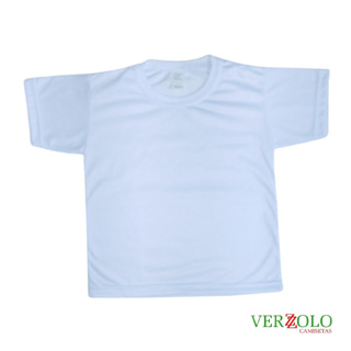 Camisa Branca Infantil VERZZOLO 100% Poliéster Sublimação Personalização em Oferta na Shopee